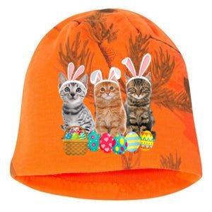 Hree Cat Easter Day Cats Kitten Gift Kati - Camo Knit Beanie