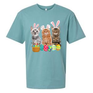 Hree Cat Easter Day Cats Kitten Gift Sueded Cloud Jersey T-Shirt