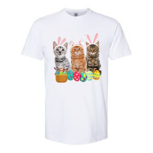 Hree Cat Easter Day Cats Kitten Gift Softstyle CVC T-Shirt