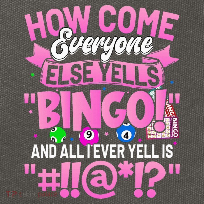 How Come Everyone Else Yells Bingo Funny Lucky Bingo Cotton Canvas Backpack