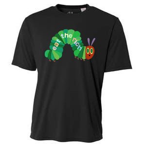 Hungry Caterpillar Eat The Rich Caterpillar Fruit Feminist Cooling Performance Crew T-Shirt