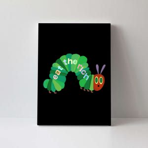 Hungry Caterpillar Eat The Rich Caterpillar Fruit Feminist Canvas