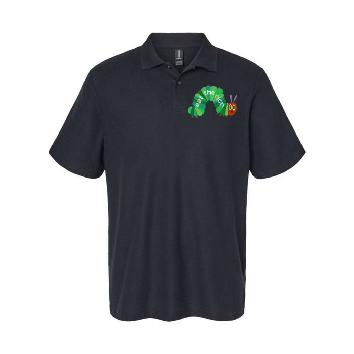 Hungry Caterpillar Eat The Rich Caterpillar Fruit Feminist Softstyle Adult Sport Polo