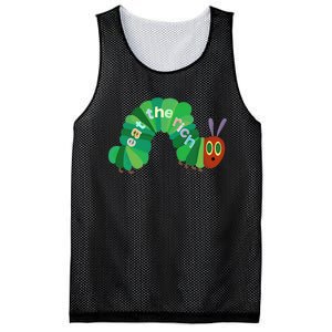 Hungry Caterpillar Eat The Rich Caterpillar Fruit Feminist Mesh Reversible Basketball Jersey Tank