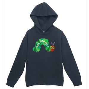 Hungry Caterpillar Eat The Rich Caterpillar Fruit Feminist Urban Pullover Hoodie