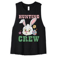 Hunting Crew Funny Easter Day Women's Racerback Cropped Tank