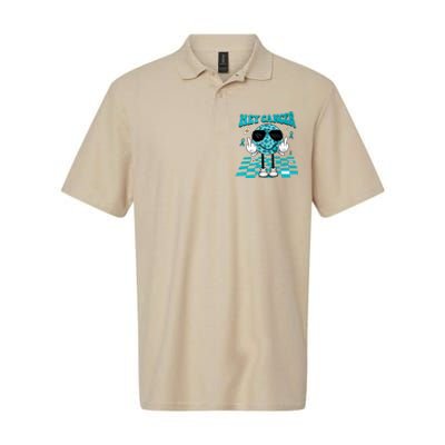 Hey Cancer Funny Ovarian Cancer Awareness Teal Ribbon Ovarian Cancer Softstyle Adult Sport Polo