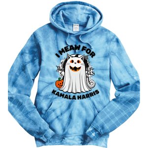 Halloween Cats For Kamala Harris Tie Dye Hoodie