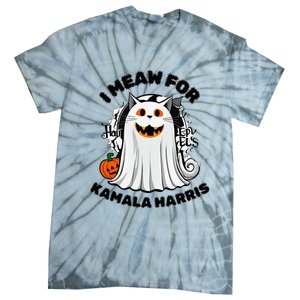 Halloween Cats For Kamala Harris Tie-Dye T-Shirt