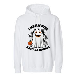 Halloween Cats For Kamala Harris Garment-Dyed Fleece Hoodie