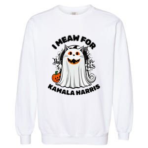 Halloween Cats For Kamala Harris Garment-Dyed Sweatshirt