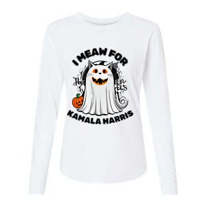 Halloween Cats For Kamala Harris Womens Cotton Relaxed Long Sleeve T-Shirt