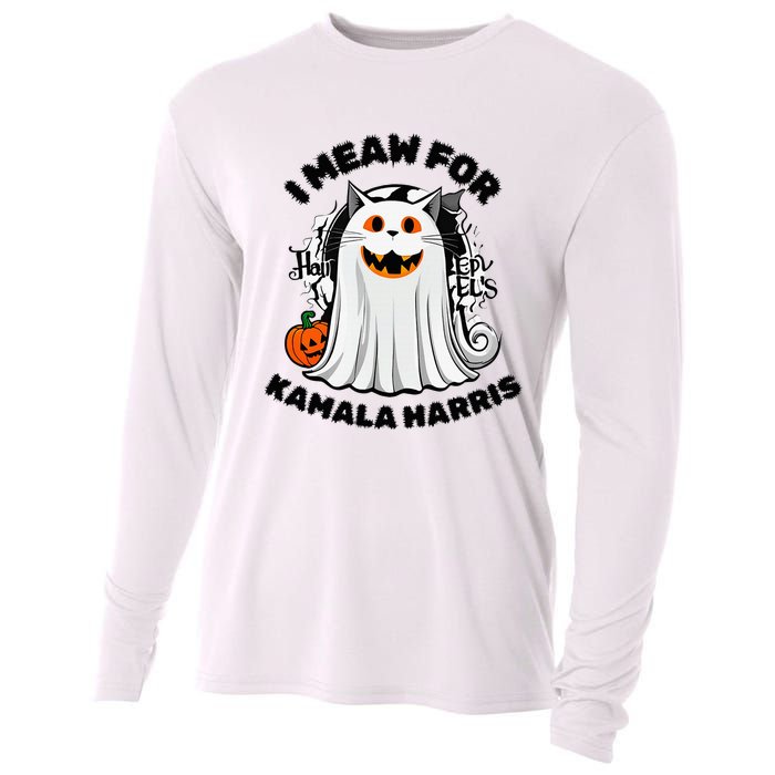 Halloween Cats For Kamala Harris Cooling Performance Long Sleeve Crew