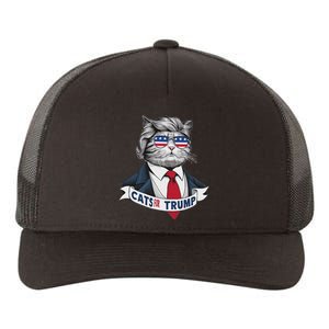 Hilarious Cats For Trump Yupoong Adult 5-Panel Trucker Hat