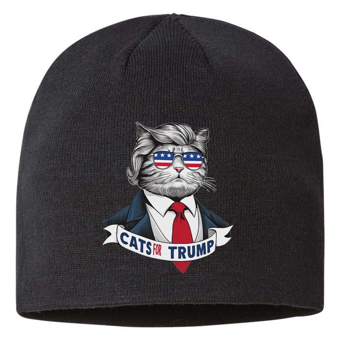 Hilarious Cats For Trump Sustainable Beanie