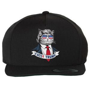 Hilarious Cats For Trump Wool Snapback Cap