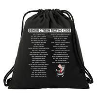 Humorousz Company Funny Senior Texting Code , Senior Texting , Drawstring Bag