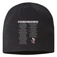 Humorousz Company Funny Senior Texting Code , Senior Texting , Sustainable Beanie