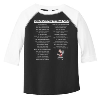 Humorousz Company Funny Senior Texting Code , Senior Texting , Toddler Fine Jersey T-Shirt