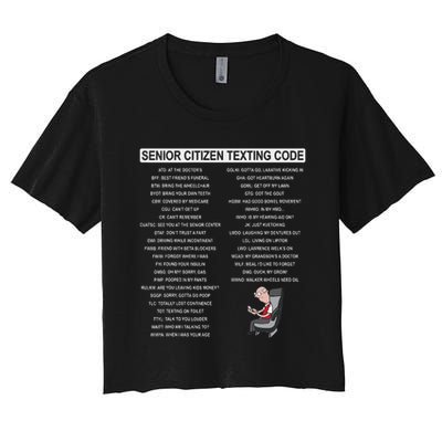 Humorousz Company Funny Senior Texting Code , Senior Texting , Crop Top