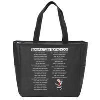Humorousz Company Funny Senior Texting Code , Senior Texting , Zip Tote Bag