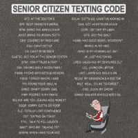 Humorousz Company Funny Senior Texting Code , Senior Texting , Cotton Canvas Backpack