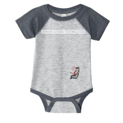 Humorousz Company Funny Senior Texting Code , Senior Texting , Infant Baby Jersey Bodysuit