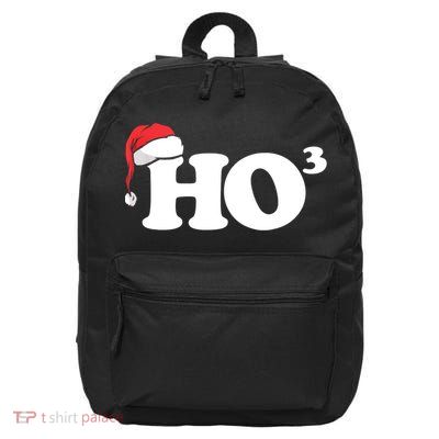 Ho Cubbed Funny Ho To The Power Three Ho Ho Ho Christmas TShirt 16 in Basic Backpack