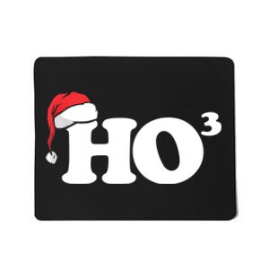 Ho Cubbed Funny Ho To The Power Three Ho Ho Ho Christmas TShirt Mousepad