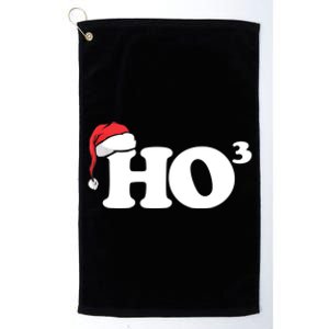 Ho Cubbed Funny Ho To The Power Three Ho Ho Ho Christmas TShirt Platinum Collection Golf Towel