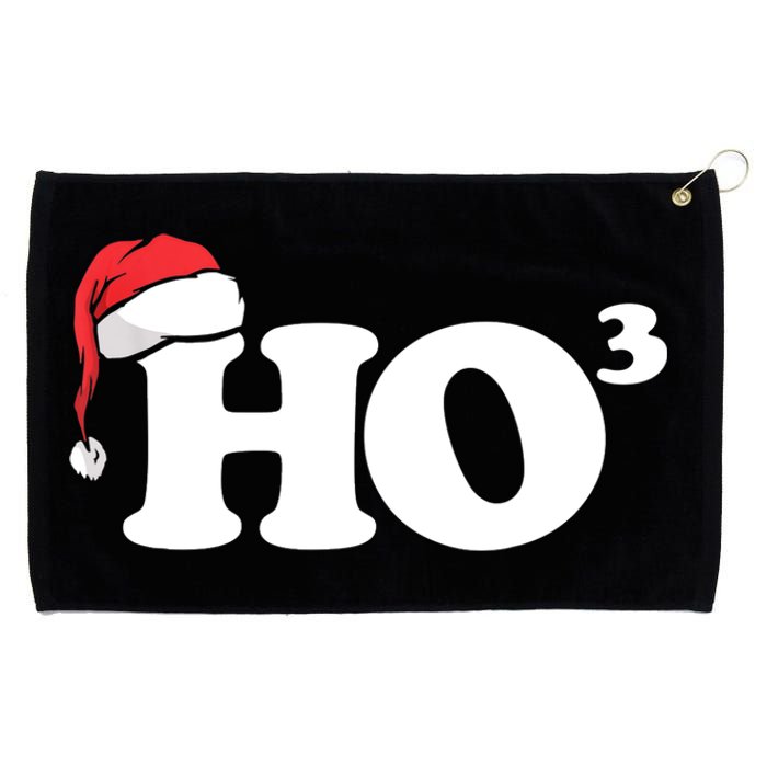 Ho Cubbed Funny Ho To The Power Three Ho Ho Ho Christmas TShirt Grommeted Golf Towel