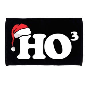 Ho Cubbed Funny Ho To The Power Three Ho Ho Ho Christmas TShirt Microfiber Hand Towel