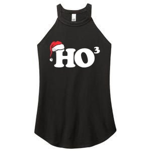 Ho Cubbed Funny Ho To The Power Three Ho Ho Ho Christmas TShirt Women's Perfect Tri Rocker Tank