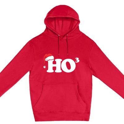 Ho Cubbed Funny Ho To The Power Three Ho Ho Ho Christmas TShirt Premium Pullover Hoodie