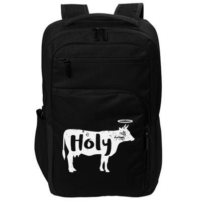 Holy Cow Funny Dairy Farmer Midwest Pride Impact Tech Backpack