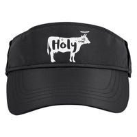 Holy Cow Funny Dairy Farmer Midwest Pride Adult Drive Performance Visor