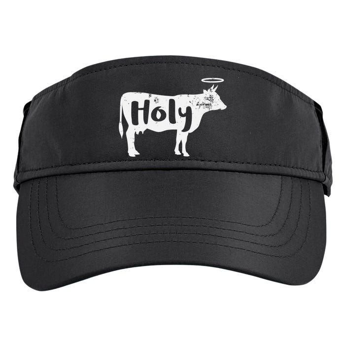 Holy Cow Funny Dairy Farmer Midwest Pride Adult Drive Performance Visor