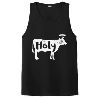 Holy Cow Funny Dairy Farmer Midwest Pride PosiCharge Competitor Tank