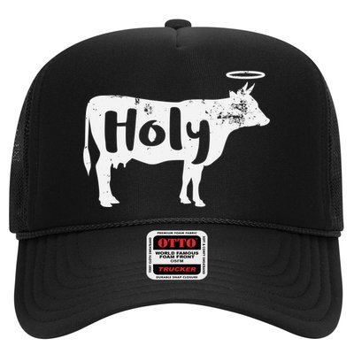Holy Cow Funny Dairy Farmer Midwest Pride Trucker Hat