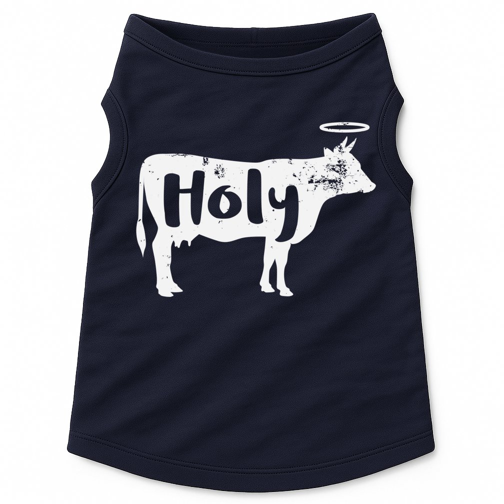 Holy Cow Funny Dairy Farmer Midwest Pride Doggie Tank