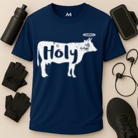 Holy Cow Funny Dairy Farmer Midwest Pride Cooling Performance Crew T-Shirt
