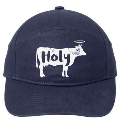 Holy Cow Funny Dairy Farmer Midwest Pride 7-Panel Snapback Hat