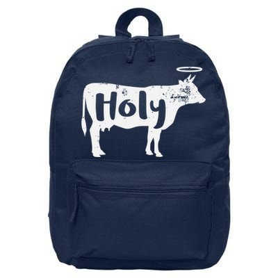 Holy Cow Funny Dairy Farmer Midwest Pride 16 in Basic Backpack