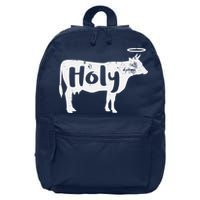 Holy Cow Funny Dairy Farmer Midwest Pride 16 in Basic Backpack
