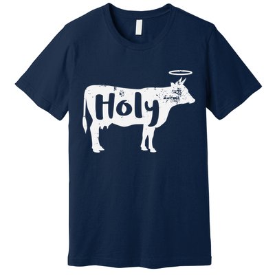 Holy Cow Funny Dairy Farmer Midwest Pride Premium T-Shirt