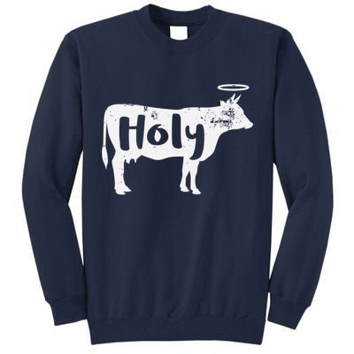Holy Cow Funny Dairy Farmer Midwest Pride Tall Sweatshirt