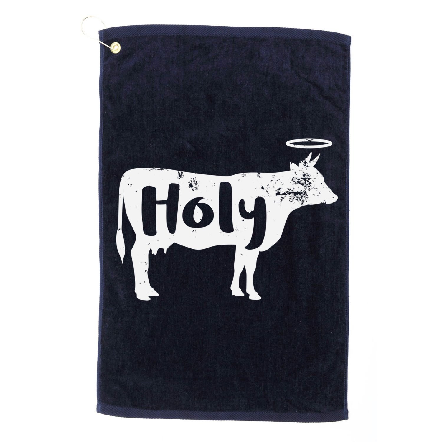 Holy Cow Funny Dairy Farmer Midwest Pride Golf Towel