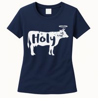 Holy Cow Funny Dairy Farmer Midwest Pride Womens T-Shirt