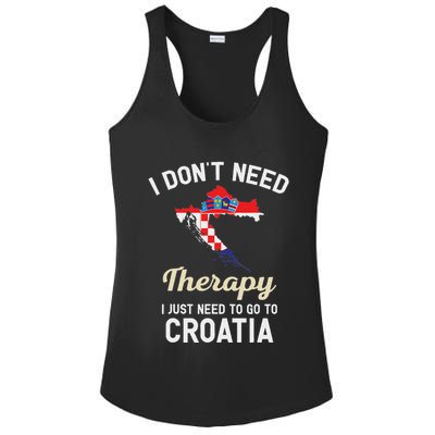 Hrvatska Croatian Flag Croatia Croats Gift Ladies PosiCharge Competitor Racerback Tank