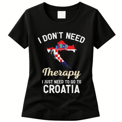 Hrvatska Croatian Flag Croatia Croats Gift Womens T-Shirt
